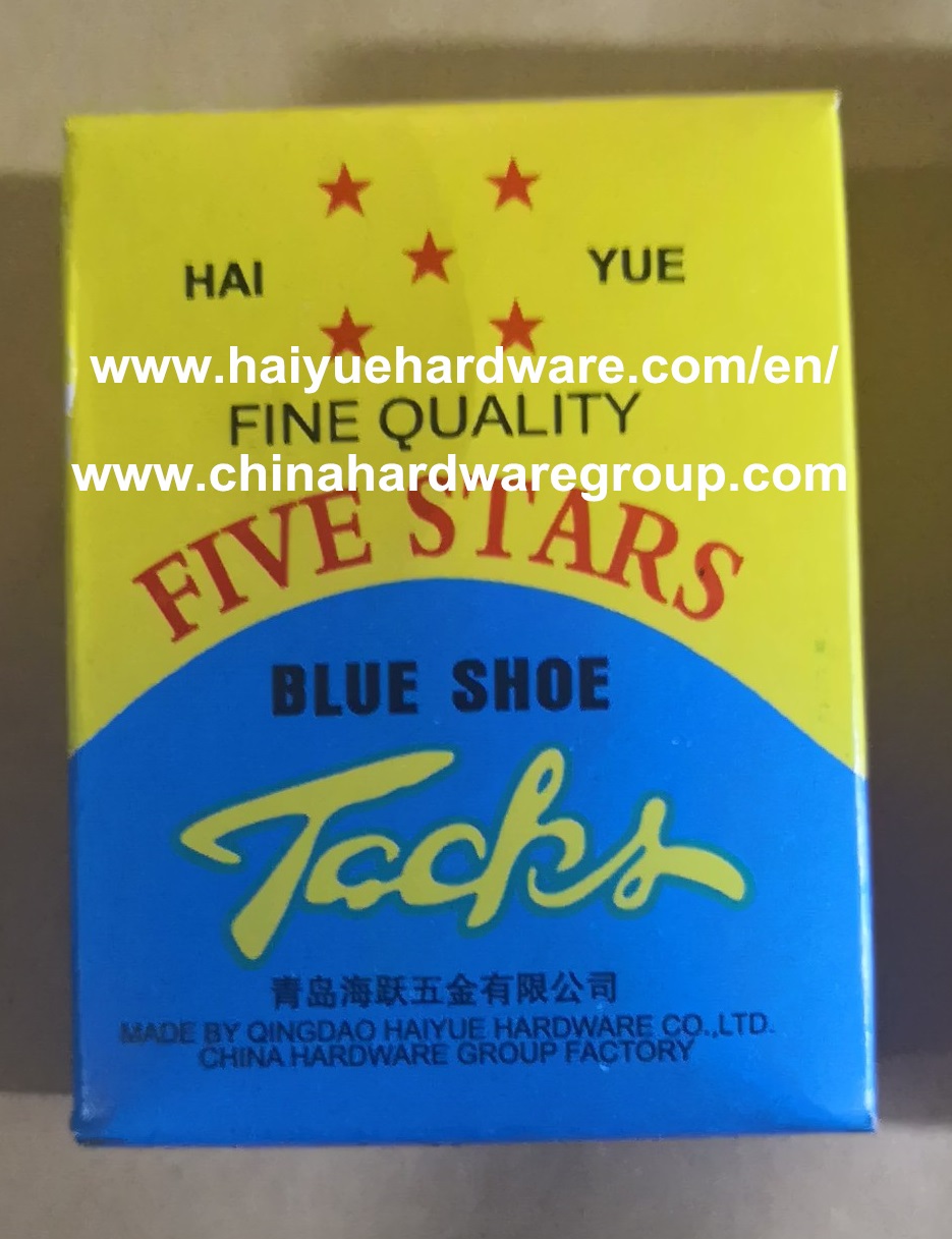 fine blue shoe tack nails for